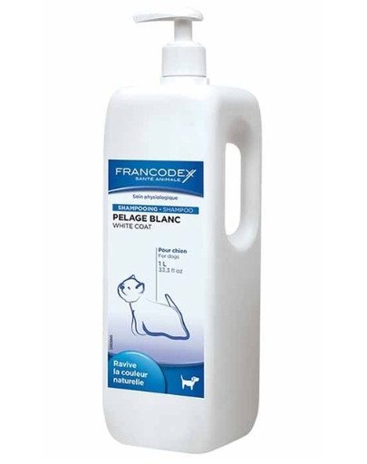 Francodex White Coat šampūns suņiem ar baltu kažoku 1 l