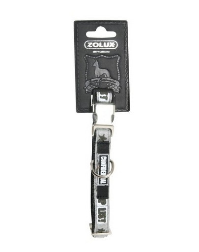 Zolux antkaklis Envy Vip Regul 15 mm pilkas