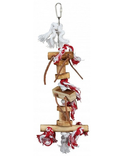 Trixie medinis žaisliukas su virvutėmis 35 cm