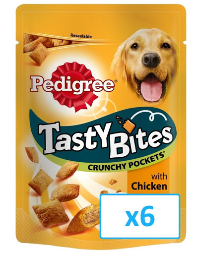 Pedigree Tasty Bites Crunchy Pockets 6 X 95 g