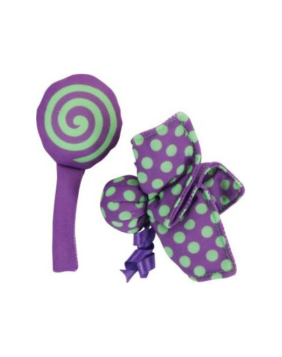 Zolux žaislas katėms Candy Toys gėlė su saldainiu su katžole violetinis