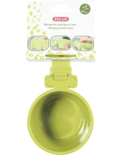 Zolux pakabinamas plastikinis dubenėlis vidutinis 9,5 cm