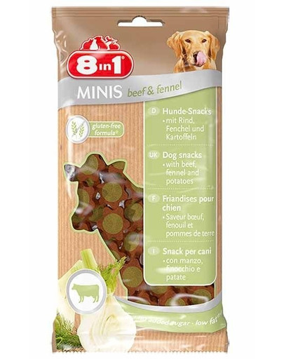 8In1 skanėstas Minis Beef & Fennel 100 g