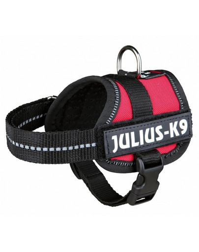 Trixie Julius-K9 krūšu siksna suņiem Mini/M 51-67 cm x 28 mm sarkanā krāsā