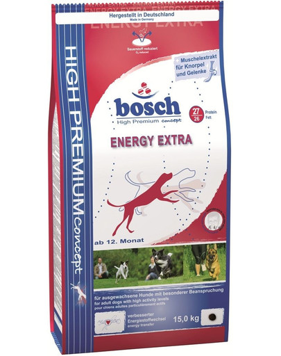 BOSCH Energy Extra barība suņiem 15 kg