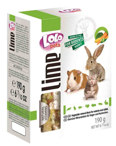 Lolo Pets mineralas su daržovėmis graužikams XL 190 g