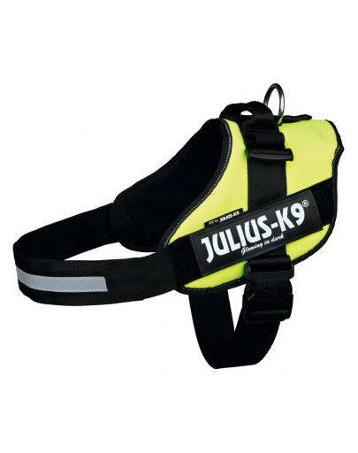Trixie petnešos Julius-K9 Idc, Baby 1 / XS 29–36 cm, geltonos