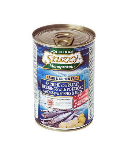 Stuzzy Monoprotein Herring Potato - ar siļķi un kartupeļiem 0,4 kg