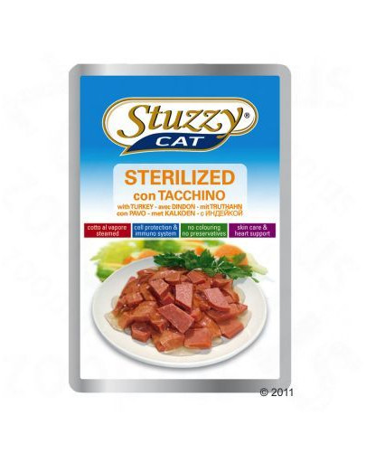 Stuzzy Sterilized - ar tītaru sterilizētiem kaķiem 100 g