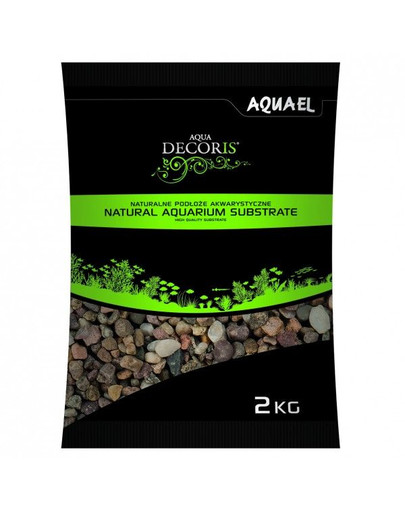 Aquael dabiskas krāsas grunts 5-10 mm 2 kg