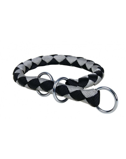 Trixie antkaklis Cavo S-M: 30–36 cm / 12 mm juodas-sidabrinis