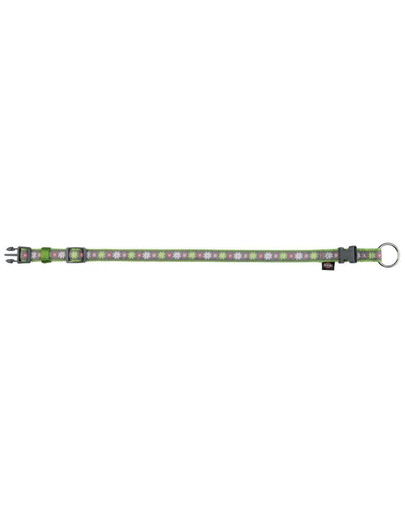 Trixie antkaklis Modern Art Blooms, XXS–XS 15–21 cm / 10 mm žalias