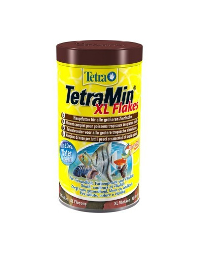 Tetra TetraMin xl Flakes Pilnvērtīga pārslu barība dekoratīvajām zivīm 500 ml