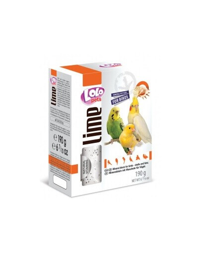 Lolo Pets mineralas su kriauklėmis paukščiams xL 190 g