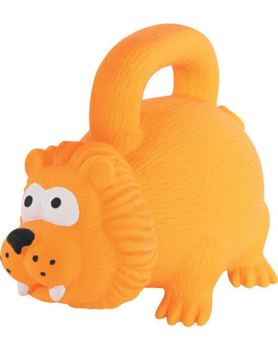 Zolux lateksinis žaislas su rankena 15 cm oranžinis