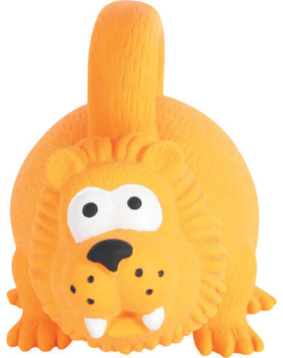 Zolux lateksinis žaislas su rankena 15 cm oranžinis