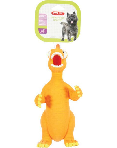 Zolux lateksinis žaislas Dino 24 cm oranžinis