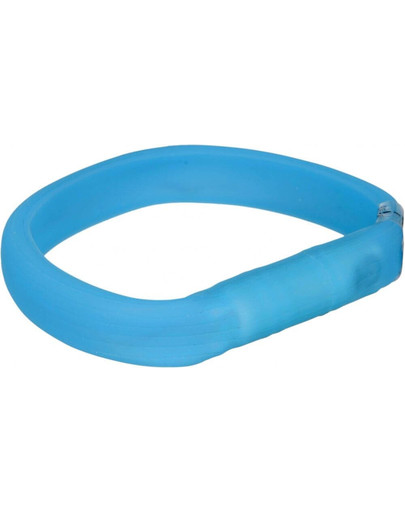 Trixie šviečiantis antkaklis su USB L–XL: 70 cm / 30 mm žalias