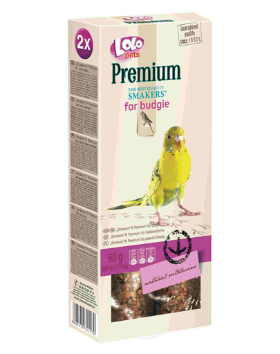 Lolo Pets Smakers Premium banguotosioms papūgėlėms 90 g