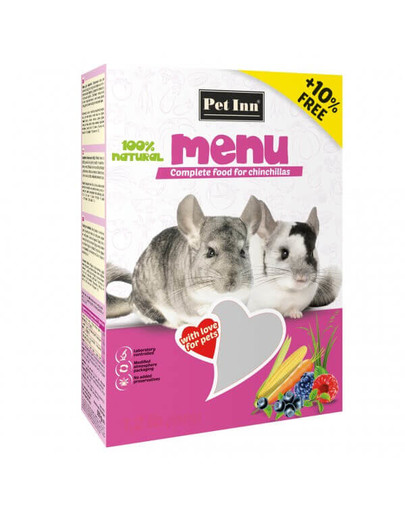 Pet Inn Menu maistas šinšiloms 550 g