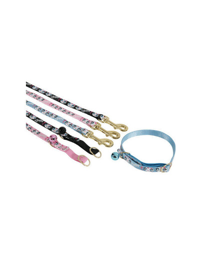 Zolux pavadėlis katėms nailoninis 1 m / 10 mm juodas