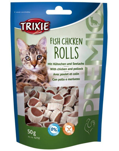 Trixie Rolls kārumi ar vistas gaļu un lasi 50 g 42702