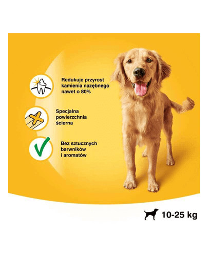 PEDIGREE DentaStix vidēju izmēru šķirņu suņiem 8 X180 g