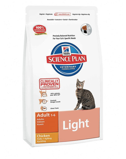 Hill'S Science Plan Feline Adult Light Chicken 10 kg