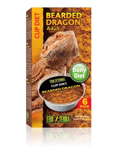 Exo Terra Bearded Dragon Adult Barība pieaugušām bārdainajām agāmām 6X60 g