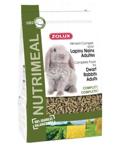 ZOLUX Nutri'Meal Complete maistas granulės nykštukiniams triušiams 2.5 kg