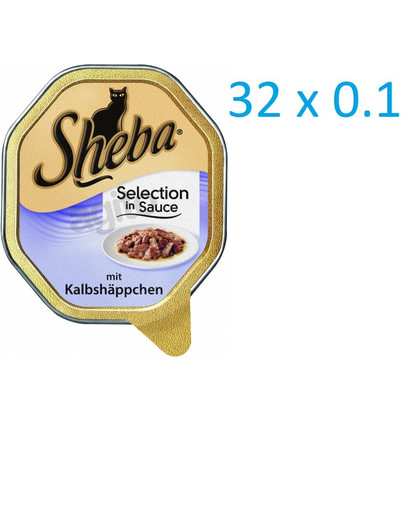 Sheba Selection in Sauce konservai su jautienos gabaliukais padaže 22 x 85 g