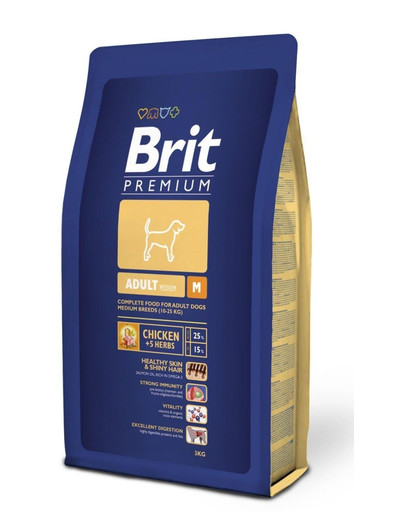 BRIT Premium Adult M su vištiena 1 kg