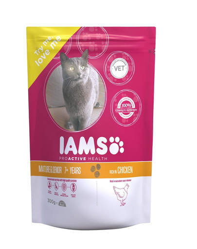 IAMS Cat Senior All Breeds Chicken 300 g