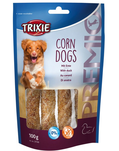 TRIXIE Corn Dogs kārums suņiem ar pīli 100g