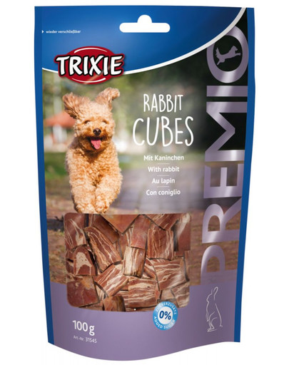TRIXIE Delikateses PREMIO Rabbit Cubes, trusis, 100g