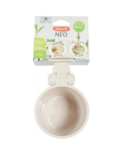 ZOLUX . Plastikinis Neo dubuo skersmuo 9.5 cm 300 ml