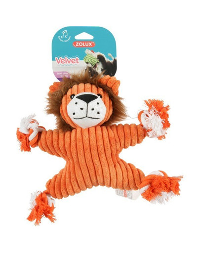 ZOLUX plīša rotaļlieta Velvet lauva Virginia oranža