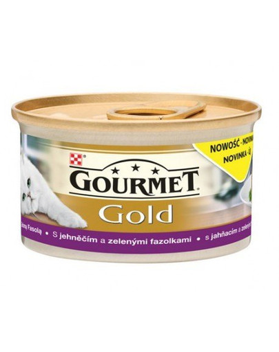 GOURMET Gold Savoury Cake su ėriena ir žaliomis pupelėmis 85 g