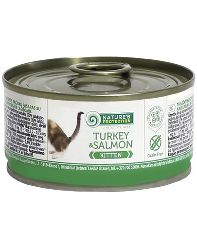 NATURES PROTECTION Kitten Turkey & Salmon 100 g