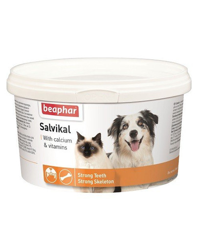BEAPHAR Salvikal Minerālvielu un vitamīnu preparāts ar rauga piedevu suņiem un kaķiem 250 g