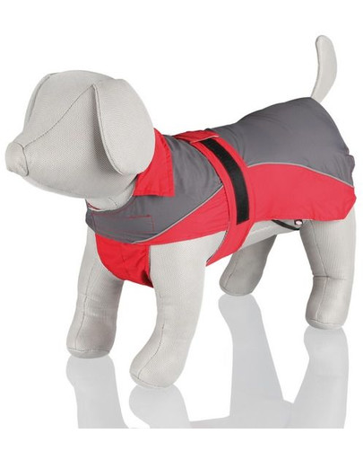 Trixie Lorient Rain Coat L. 55 cm. Red/Grey