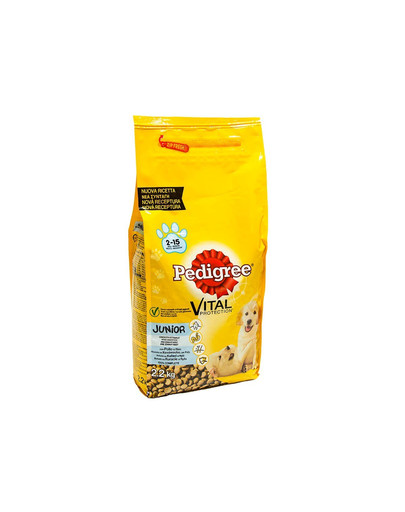 PEDIGREE sausas ėdalas šuniukams vištiena ir ryžiais 6 x 2,2 kg