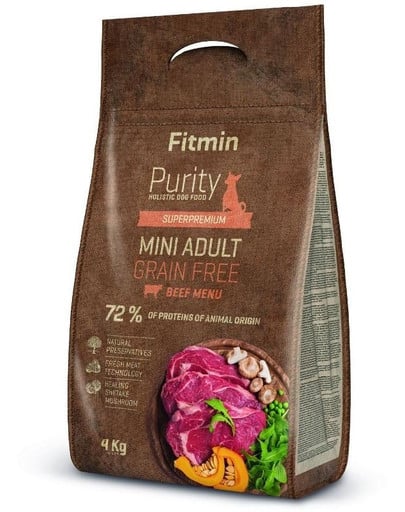 FITMIN Dog Purity Grain free Adult Mini Beef 4 kg