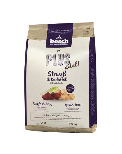 BOSCH Plus ar strausu un kartupeļiem 12,5 kg