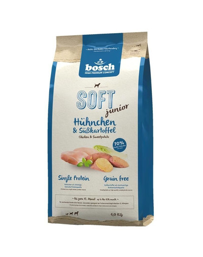 Bosch Soft Junior ar vistas gaļu un saldajiem kartupeļiem 1 kg