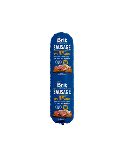 BRIT Sausage beef & fish - Sport Formula 800 g