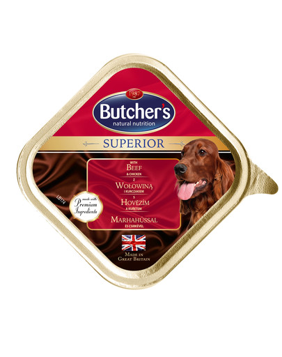 BUTCHER'S Superior konservai su jautiena ir vištiena 150 g