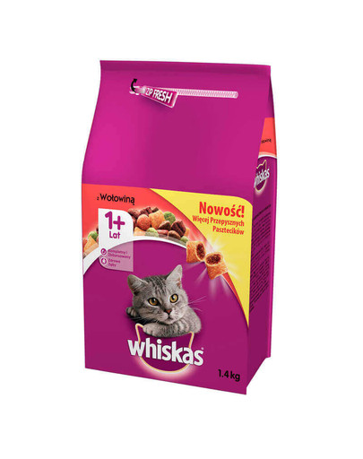 WHISKAS Adult hovězí 1.4kg
