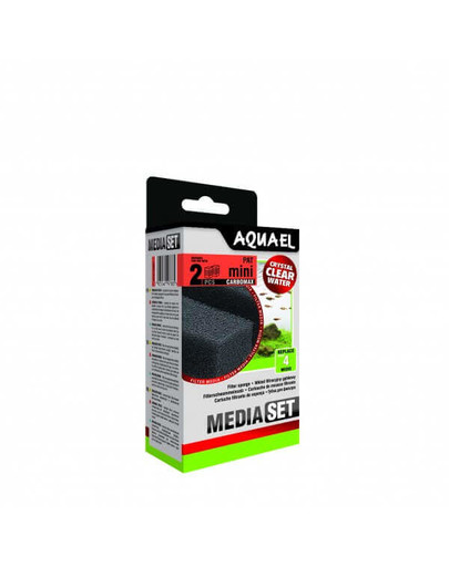 Aquael Pat Mini filtro kempinė Carbomax 2 vnt.