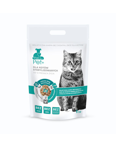 thePet+ Cat Sterilised sausā barība sterilizētiem kaķiem 1 kg